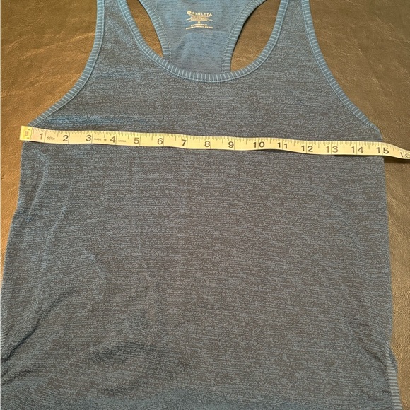 Athleta Teal Razor Back Tank Top size Small - Picture 5 of 10